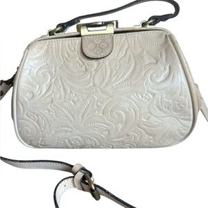 Patricia Nash Cream Embossed Crossbody Bag